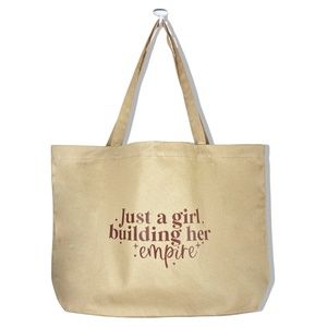 Shoulder Canvas Tote Bag - Just a girl building her empire